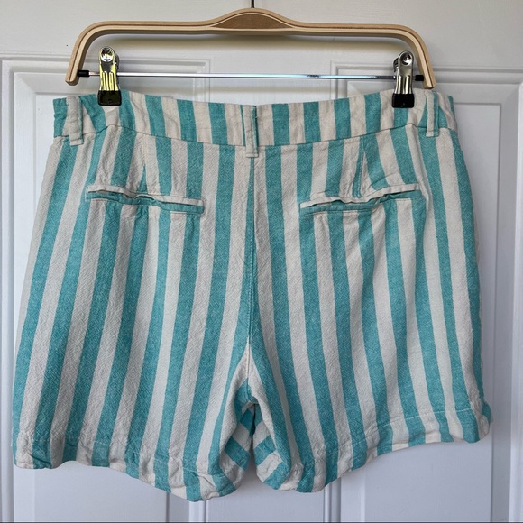 •Old Navy• Striped Linen Blend Everyday Shorts - Size 10 - Picture 4 of 6